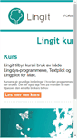 Mobile Screenshot of kurs.lingit.no